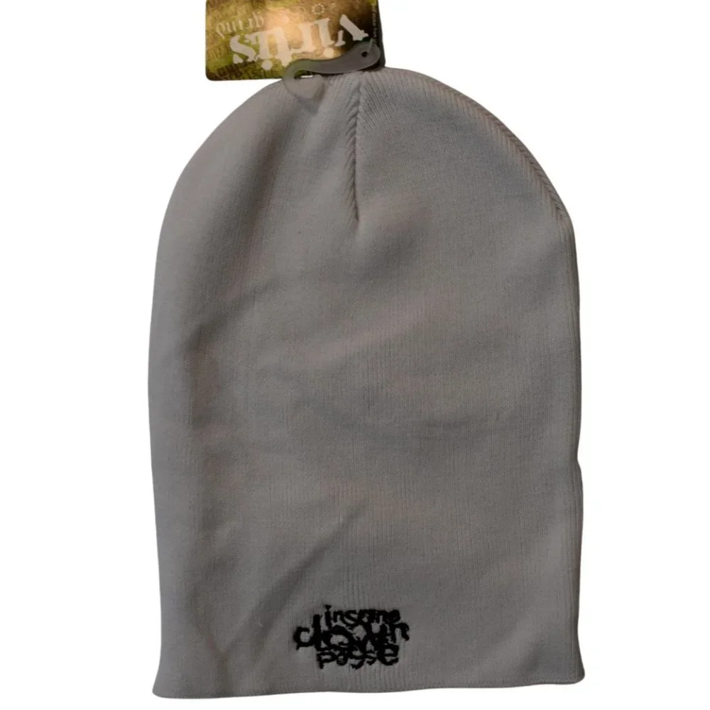 Virtis ICP Insane Clown Posse The Wraith One Size White Beanie Ski Mask New